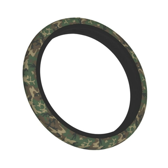 15 Inch Elastic Steering Wheel Cover Retro Camouflage Pattern Steering Wheel Cover Universal Neoprene Steering Wheel Covers Protector