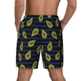 thumbnail image 4 of Balery Avocado Mens Swim Trunks Swim Shorts for Men Quick Dry Inseam Beach Shorts with Compression Liner Pocket-3X-Large, 4 of 9