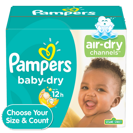 Pampers Baby-Dry Extra Protection Diapers, Size 3, 104