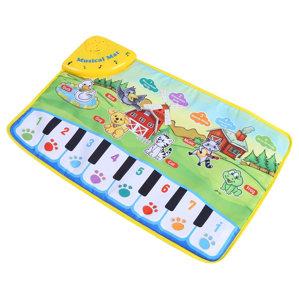 HERCHR Baby Mat, Baby Music Mat Children Crawling Piano Carpet Educational Musical Toy Kids Gift, Toddler Mat