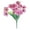 Pink, variant on 13" Outdoor Artificial Flowers, UV Resistant Faux Violets Plastic Wildflowers with 5-Branch Adjustable Stems for Hanging Baskets, Royal Blue
