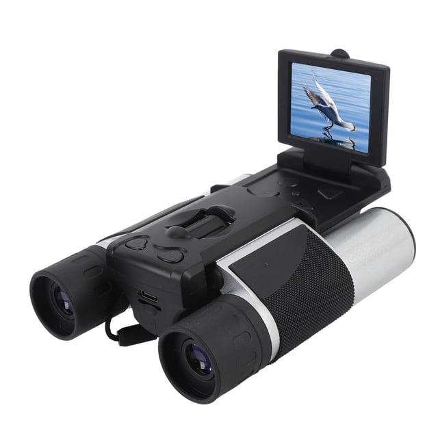 Digital Binoculars with Camera, 10x25 8X Digital Zoom 2 Inch LCD Display 48MP Camera 2.5K Videos Video Photo Recorder with Storage Card for Bird Watching Type C Interface