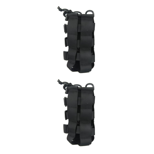 Bolsa de botella de agua de viaje Soidarity al aire libre 2.5L cordón ajustable 2piezas Negro