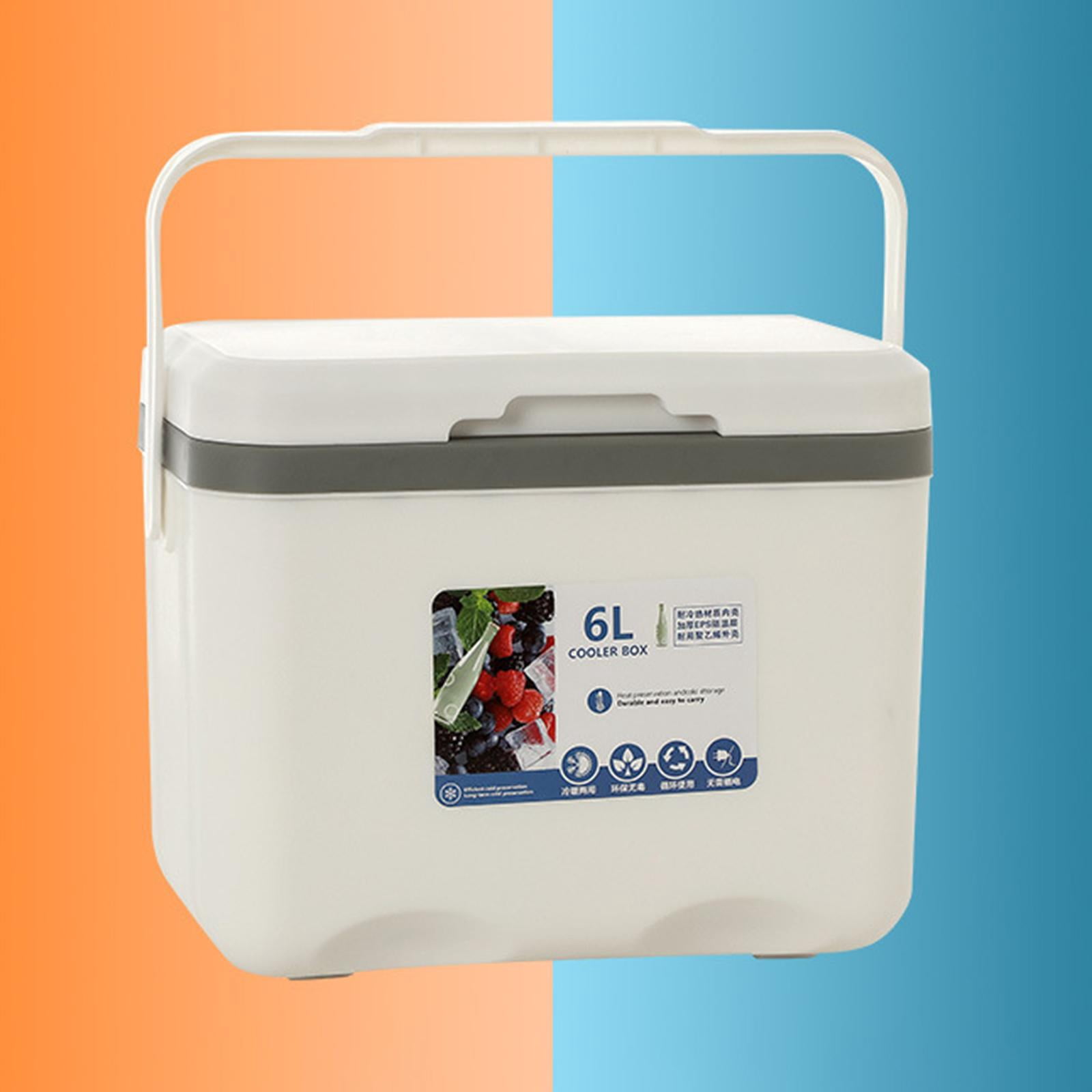 simhoa Box Cold Storage Personal Ice Chest Small Hard Insulated Box for Commercial Fishing Stall Barbecue Breast Milk White