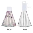 thumbnail image 3 of Haosy 2 Pack Kitchen Wash Cloths with Hanging Loops Absorbent Absorbent Quick Drying Hand Towels, Watercolor Chandelier Plant, 3 of 7