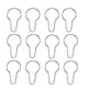 thumbnail image 1 of 12 ganchos para cortina de ducha, anillos de hierro con clips, pulidos, para barras de baño y cortinas (plateados), 1 of 6