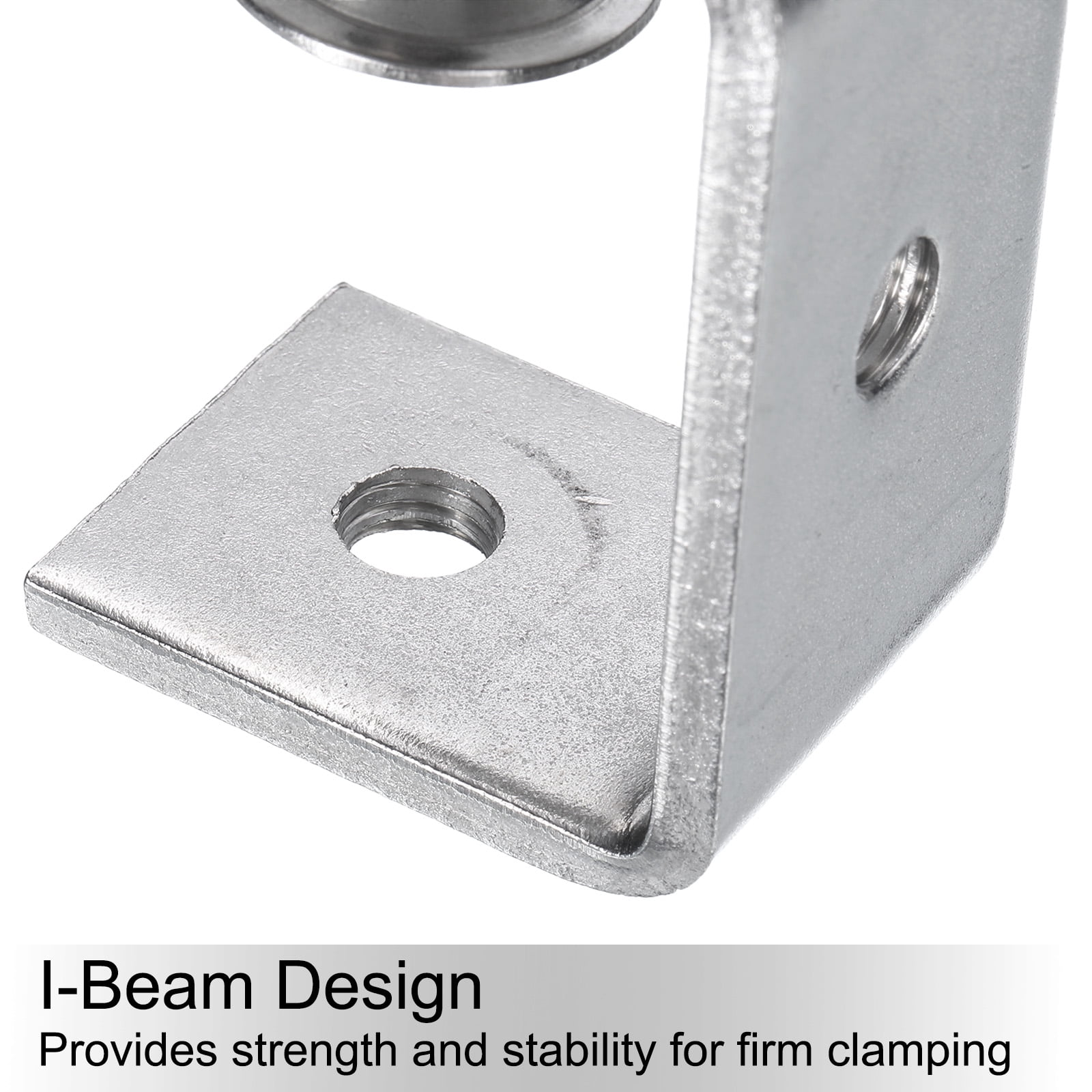 Uxcell Stainless Steel C-Clamp 2.28 Inch Wide Jaw Opening 0-54mm Range with T-Bar Handle for Woodworking Welding Building 2Pcs
