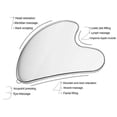 thumbnail image 3 of Herramientas faciales Gua Sha de acero inoxidable, herramienta de masaje Guasha de metal para raspado linfático, 3 of 4