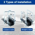 thumbnail image 5 of Boat Trailer Guide, Trailer Guide Ons Galvanized Steel for Boat, Fishing Boat, Sailboat Trailer L-Shaped, 5 of 9