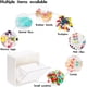 thumbnail image 2 of Cotton ball holder, cotton bud jars, dental floss holder, container, drawer, bathroom storage, cotton pads, organizer with clear lid, 2 of 5