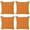 thumbnail image 1 of Ambesonne African Throw Pillow Cover 4 Pack, Oriental Antique Motifs, 20", Multicolor, 1 of 2