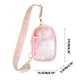 thumbnail image 3 of Riñonera transparente Summercome, bolso bandolera portátil, apto para estadios, resistente, para hombre y mujer, con correa ajustable (rosa), 3 of 8