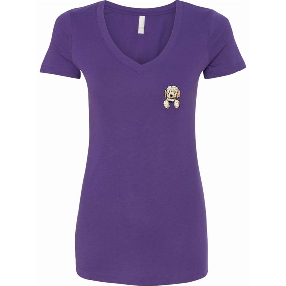 Inktastic Pocket Goldendoodle Women's V-Neck T-Shirt