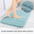thumbnail image 2 of Carvapet Non-Slip Bath Mat Microfiber Soft Bathroom Mats, 20"x 32", Blue, 2 of 6