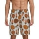 thumbnail image 1 of Balery Pinecone Autumn Pattern Pantalones cortos de pijama de punto de algodón para hombre con cinturilla y bolsillos-Small, 1 of 6