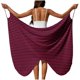 thumbnail image 3 of TaTaai Ladies Butterfly Solid Beach Cover Up Wrap Skirt with Tie Waist Sheer Lightweight Long Dress Chiffon Sarong for Swimwear Vacation Resort All Season Wear Gift, 3 of 9