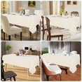 thumbnail image 6 of Smiry Waterproof Rectangle Tablecloth, 60x102 Beige Polyester Table Cloth, Decorative Table Cover, 6 of 7
