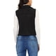 thumbnail image 3 of CHALECO CORTO SIN MANGAS DE SUEDE SINTÉTICO PARA MUJERES INSPIRADOR CHIC M NEGRO, 3 of 7