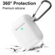thumbnail image 4 of Funda para AirPods de 2.ª generación, protección completa de silicona para accesorios de 2.ª generación de AirPods (juego de 2 piezas, azul + blanco), 4 of 5