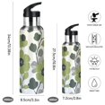 thumbnail image 2 of Yayeee 20oz Insulated Water Bottle Double Wall Stainless Steel with Flip Straw Lid, Retro Flower Print, 2 of 7