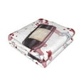 thumbnail image 3 of Throw Blanket for Couch - Watercolor Wine Soft Comfy Lightweight Cozy Warm Throw Blanket, Fuzzy Plush Flannel Blanket & Throws for Sofa and Bed All Season, 3 of 8