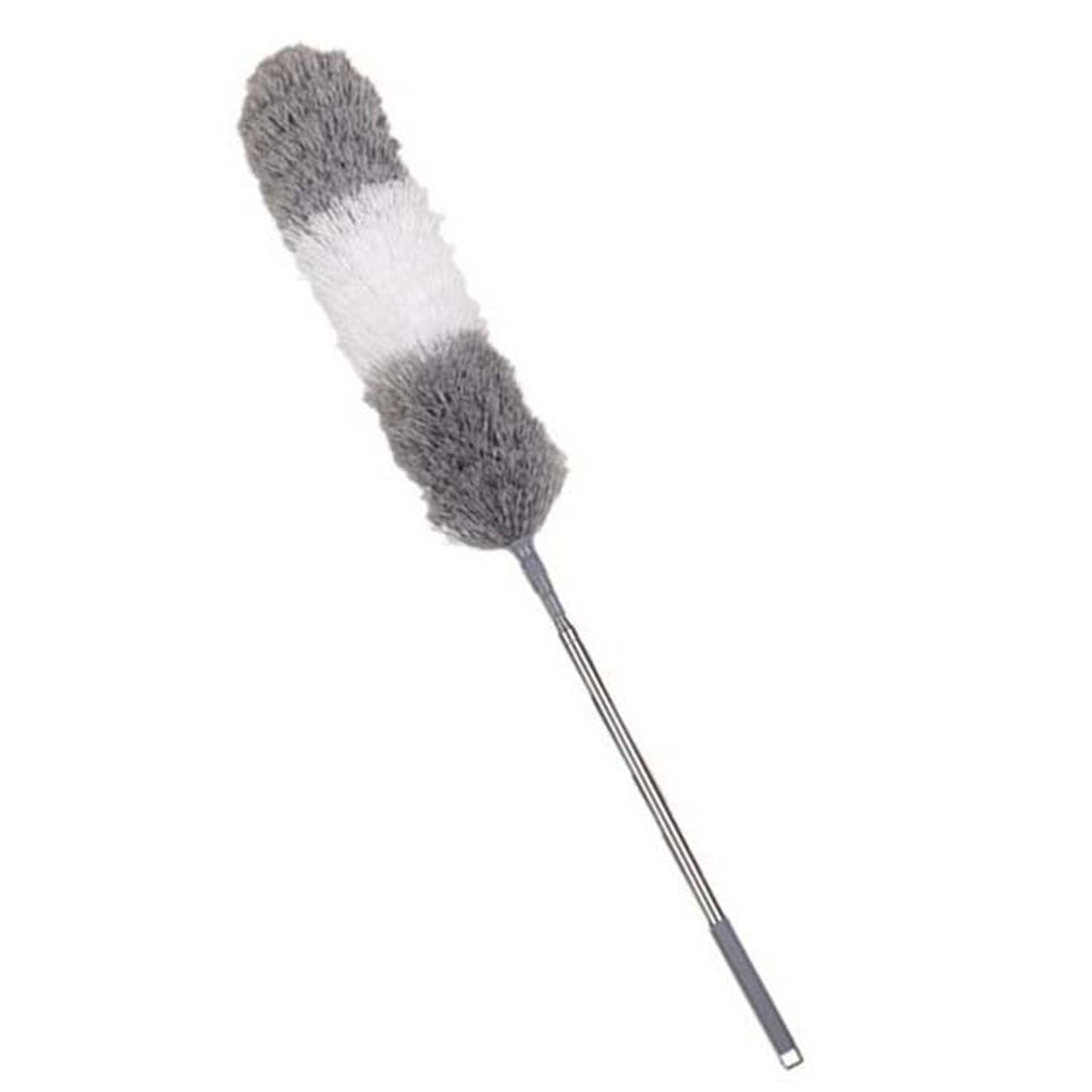 YouN Adjustable Stretch Extend Microfiber Feather Duster Dusting Brush Grey