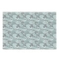thumbnail image 1 of Floral Cutting Board, Soft Toned Spring Petals Ornamental Eco Shabby Form Herbs Classic Print, Decorative Tempered Glass Cutting and Serving Board, Large Size, Pale Blue White Taupe, by Ambesonne, 1 of 1
