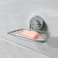 thumbnail image 4 of 1 jabonera de pared de acero inoxidable con soporte de ventosa cromado y dispensador de ducha. Adecuado para uso en cocinas y duchas., 4 of 5