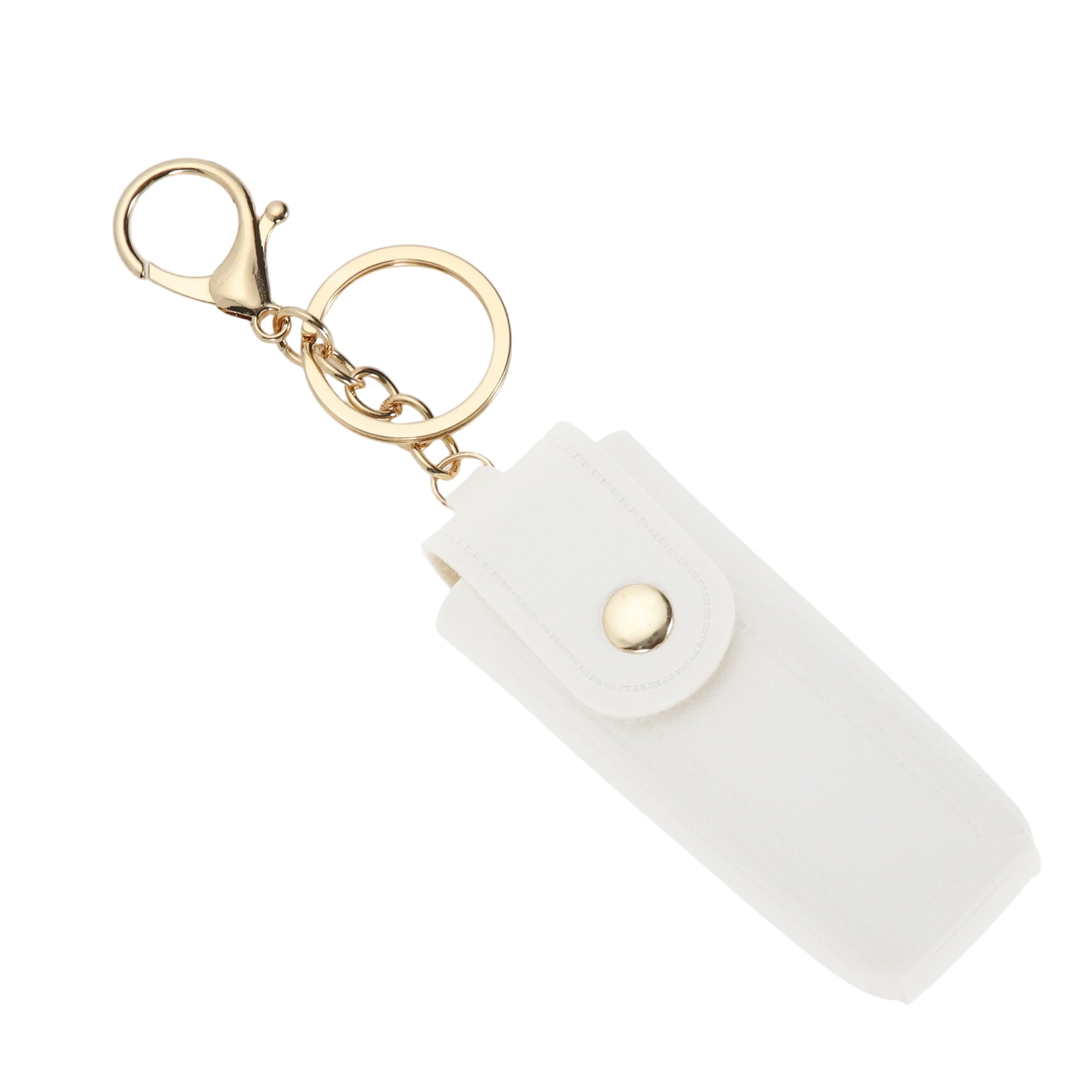 Unique Bargains Colorful Lipstick Bag Handbag Charms Keychains 1 Piece White