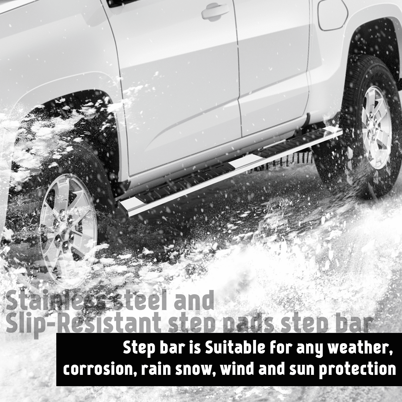 XTWEEX Running Boards Side Step Nerf Bar Fit 2015-2022 Colorado Canyon Crew Cab 6 inch