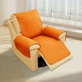 thumbnail image 2 of Recliner Sofa Cover, Furniture Protector, Quilted Polyester Microfiber Slipcover for Living Room Chairs, Elastic Bottom, Washable, Soft Breathable Material, Solid Color, 55x196cm, 2 of 4