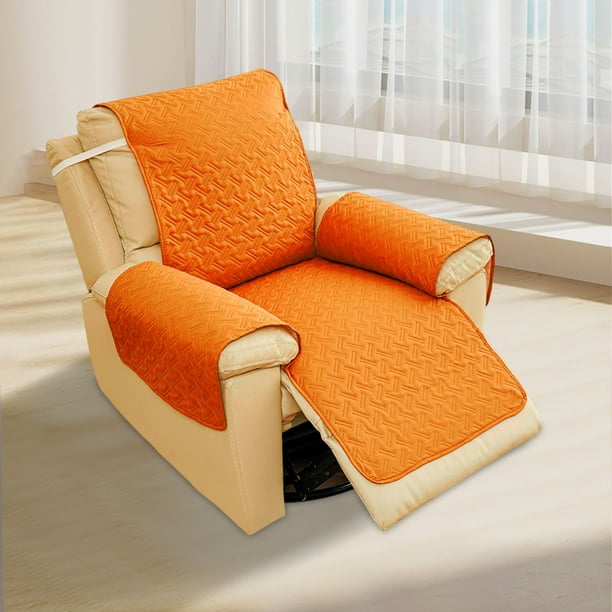 Toalla para sofá reclinable - Cojín para sofá para mascotas sucio, color sólido, mecedora, silla de masaje, funda protectora para sofá, toalla, funda para silla reclinable, cojín para sofá