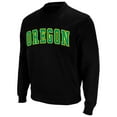thumbnail image 2 of Men's Colosseum Black Oregon Ducks Arch & Logo Sweatshirt, 2 of 4
