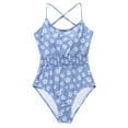 thumbnail image 1 of Traje de baño de una pieza para mujer, cómodo, elástico, ajustado, con estampado de flores, para mujer OAVQHLG3B Store  lin121212, 1 of 4