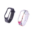 thumbnail image 1 of MasteelfCA 2pcs Bracelet Replacement Watch Band Silicone Watch Replacement Band Printed Watch Band Compatible for MI 3 MI 4 (Pattern Random), 1 of 8