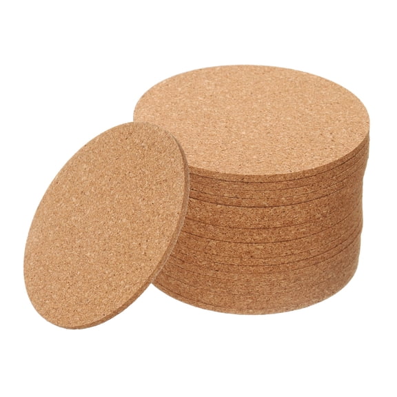 20pcs Cork Coasters for Drink, 3.5 Inch Round Drink Coaster Heat Resistant Coffee Coaster