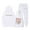 White, variant on WOYY Toddler Girls -Lined Letter Hoodie Sweatpants Set Kids Tracksuit, Sizes 2-3T