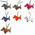 thumbnail image 2 of Adorable Sausage Dog PU Keyrings Soft Touch Key Holder Keychain Pendant for Pet Lovers and Fashion Enthusiasts, 2 of 7