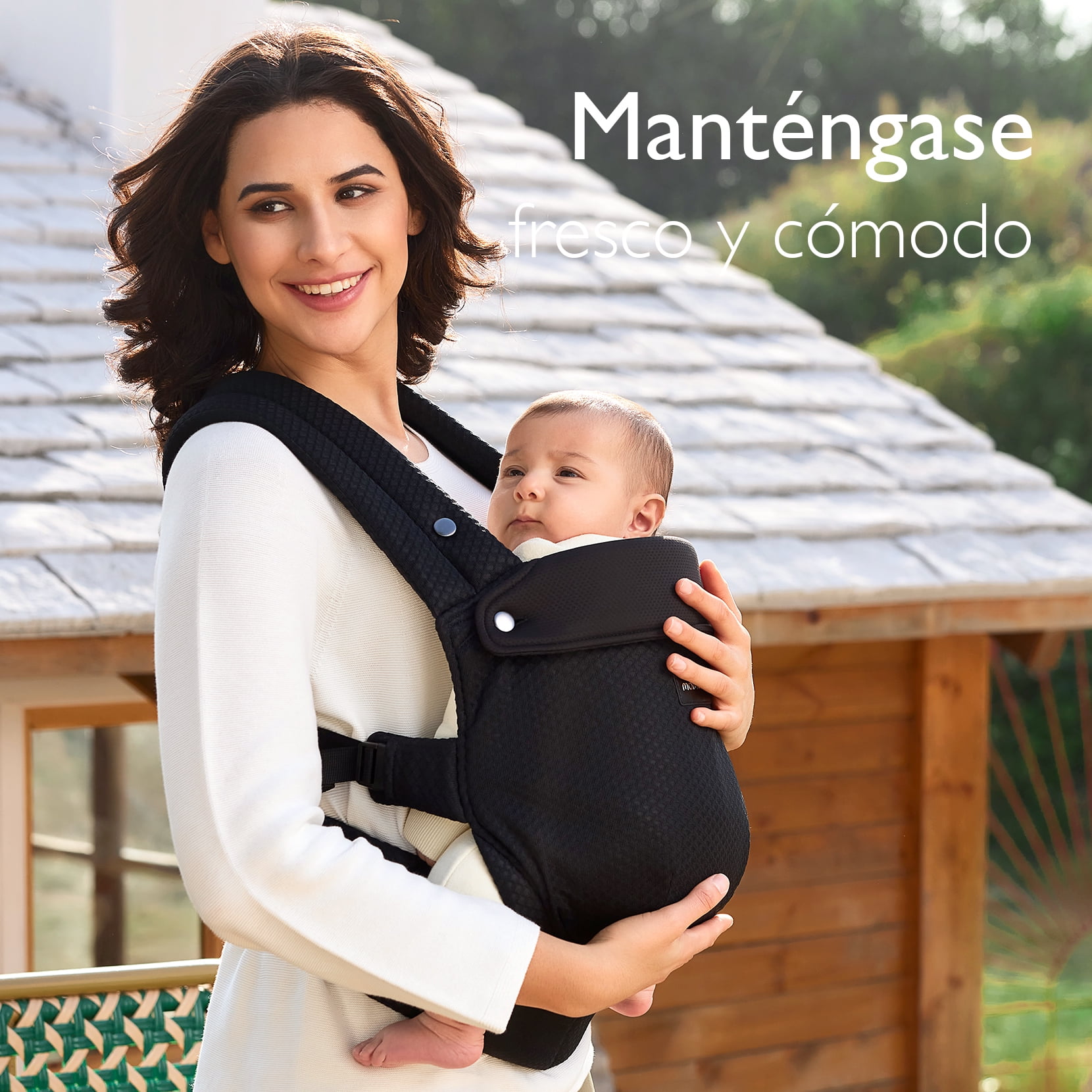 Momcozy Cangurera Ergonómico Bebé, Portabebés Material de Malla