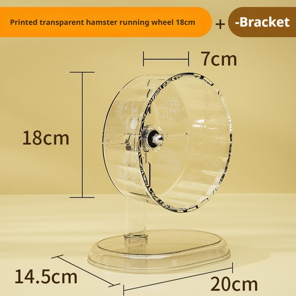 Plastic Hamster Running Wheel Toy - Silent Design Extra Large Easy to Clean 18cm/7.09inch 21cm/8.27inch 24cm/9.45inch - Ideal for Pet Comfort