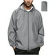 thumbnail image 1 of pstuiky camisa de manga larga para hombre, Chaqueta impermeable de color liso para hombre para exteriores, para escalada, deporte, correr, con bolsillo y cremallera, manga larga, con capucha s, 1 of 8