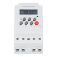 thumbnail image 1 of Microcomputer Timer Controller, Digital DIN Rail LCD Power Off Memory 60 Days Reserve KG316T-II Electronic Timer Switch  For Water Pumps For Indoor DC 12V,AC 220V, 1 of 8