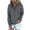 Grey, variant on Baqcunre Womens Hoodies Women's Solid Color Fashion Casual Button Drawstring Pocket Long Sleeve Hooded Sweatshirt Womens Sweatshirts Womens Fall Tops Green L