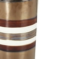 thumbnail image 4 of Cylindrical Shape Ceramic Decorative Vase with Bands, Multicolor- Saltoro Sherpi, 4 of 5
