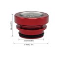 thumbnail image 4 of Riwesomey Cubiertas de 2 uds para encendedor de cigarrillos de coche, tapa de enchufe, Protector de tipo brújula de aleación de aluminio rojo, Universal Automoción decorativa y accesorios Riwesomey VI018761-00B, 4 of 6