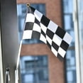 thumbnail image 2 of Drapeaux à Damier 10PCS Racing Polyester Drapeaux Drapeau Noir et Blanc pour les Événements de Sport de Fête de Course 14 * 21CM, 2 of 9