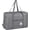 Denim Gray(Shoulder Strap), variant on For Spirit Airlines Personal Item Bag 18x14x8,Foldable Travel Duffel Bag with Shoulder Strap,Underseat Tote Carry on Luggage Duffle Overnight(Navy Blue)