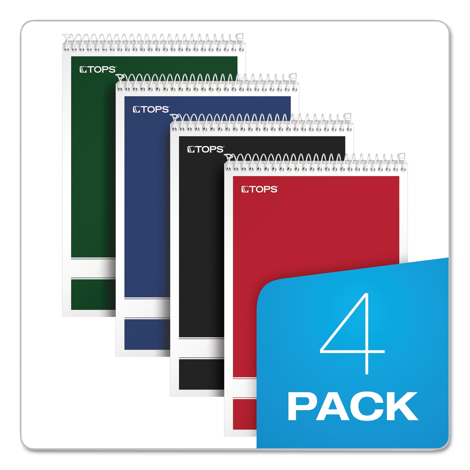 TOPS, TOP80221, Gregg-ruled Steno Book, 4 / Pack