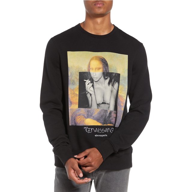 Sudadera negra Elevenparis Hombre Renaissance L