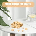 thumbnail image 3 of unbranded 100 Pcs Blanks Record Weight Stabilizer Round Decorative Wood Chips 5X5CM Khaki, 3 of 8